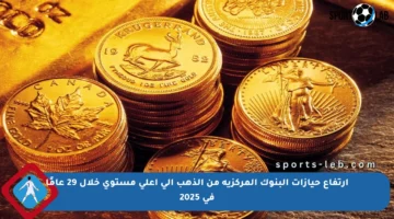 ارتفاع حيازات البنوك المركزية من الذهب إلى أعلى مستوى خلال 29 عامًا في 2025